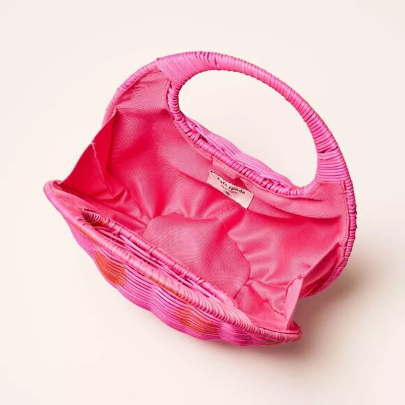 Kate Spade Polka Dot Wicker Crescent Bag - Picture 4 of 11